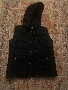 3/$25 Bundle and Save! GAP Black Quilted Jacket with Hood